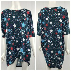 Lularoe Navy Blue 4th of July Popsicles Irma Tunic